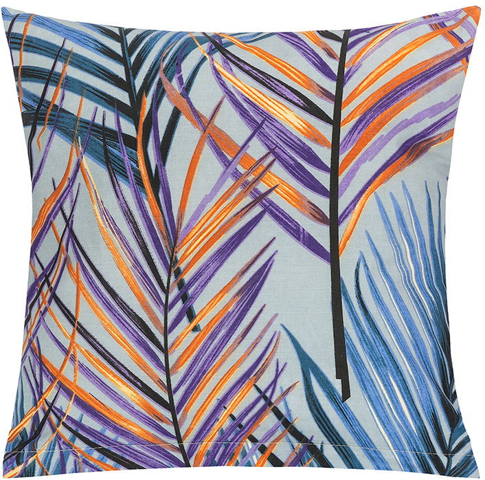 Bellatex 90/501 párnahuzat, 40×40 cm, páfrány, világoskék