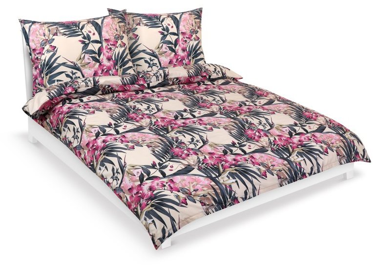 Bellatex pamut, F 90/208, amaryllis, 180 × 200 cm, 2 db 70 × 90 cm