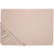 Bavlněné prostěradlo 90 x 200 cm béžové HOFUF, 301456 - Prostěradlo
