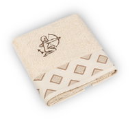 BELLATEX Froté ručník 50×100 diamant D/416 s výšivkou Střelec - Towel