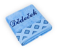BELLATEX Froté ručník 50×100 Diamant D/425 blue towel with Grandfather embroidery - Towel