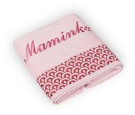 BELLATEX Froté ručník 50×100 Krajka K/310 light pink with Mum embroidery - Towel