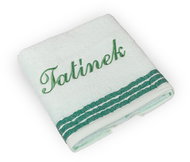 BELLATEX Froté towel 50×100cm Léga G/552 light green with Tatínek embroidery - Towel
