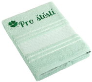 BELLATEX Froté hand towel 50×100 mosaic 123/039 with "Pro štěstí" embroidery - Towel