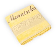 BELLATEX Froté ručník 50×100 Orchidea 76/003 lemon terry towel with Mum embroidery - Towel
