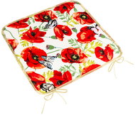 BELLATEX Seat cushion BERTA 34\612 smooth 40 × 40 poppy - Pillow Seat
