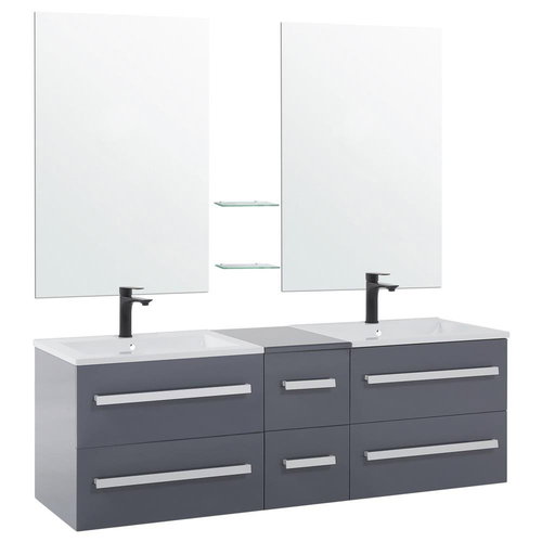 Šedá sada nábytku do koupelny MADRID, 94840 - Bathroom Set - Main image