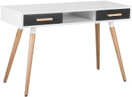 Písací stôl biely/sivý 120 × 45 cm FRISCO, 121230 - Písací stôl