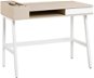 Písací stôl 100 × 55 cm biela/prírodná PARAMARIBO, 121757 - Písací stôl