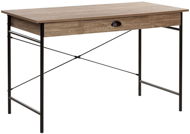 Writing desk in dark wood with black 120 x 60 cm CASCO, 191462 - Desk