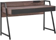 Stolík z tmavého dreva 120 × 50 cm 2 zásuvky HARWICH, 207352 - Písací stôl