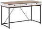 Light wood table with white drawer 120 x 60 cm 3 HINTON, 207353 - Desk