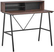 Dark wood table 100 x 50 cm HARISON, 207354 - Desk