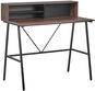 Dark wood table 100 x 50 cm HARISON, 207354 - Desk