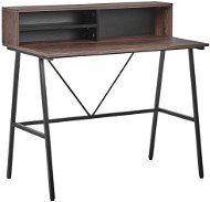 Dark wood table 100 x 50 cm HARISON, 207354 - Desk