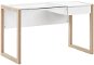 Desk white with light wood JENKS, 243559 - Desk
