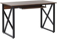 Desk 120 x 60 cm dark wood DARBY, 247978 - Desk