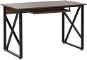 Desk 120 x 60 cm dark wood DARBY, 247978 - Desk