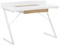 Písací stôl 120 × 60 cm biely so svetlým drevom FOCUS, 258484 - Písací stôl