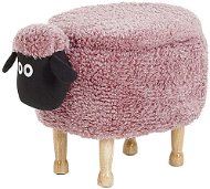 Zvířecí stolička růžová s úložným prostorem SHEEP, 245056 - Stolička