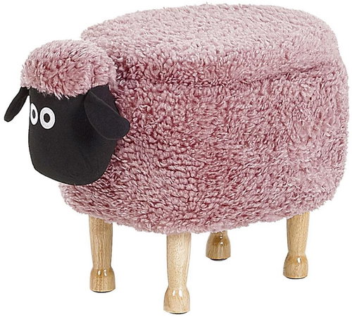 Zvířecí stolička růžová s úložným prostorem SHEEP, 245056 - Stool - Main image
