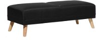 Čalouněná podnožka černá FLORLI, 117491 - Taburet