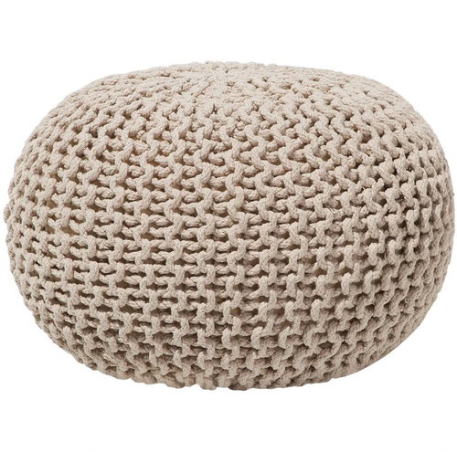Kulatý béžový polštář na sezení 50x35 cm CONRAD, 57988 - Ottoman - Main image