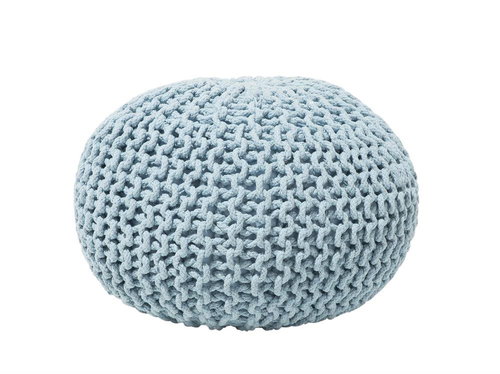 Kulatý světle modrý pouf 50x35 cm CONRAD, 57992 - Ottoman - Main image