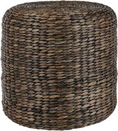 Puf z vodního hyacintu hnědý BICHIR, průměr 40 cm, 320160 - Ottoman