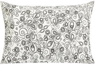 BELLATEX Linen 50 × 70 cm 80/082 flowers grey and white - Pillowcase