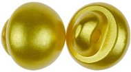 Gombík Bellatex s.r.o. G – Gombík 10 mm, guľôčka perleťová žltá, 10 ks - Knoflík