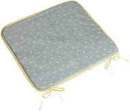 BELLATEX Adéla Seat cushion 34/227 plain 40 × 40 cm sprouting flower grey - Chair Cushion