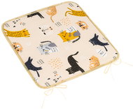 BELLATEX Adela Seat cushion 34/291 smooth 40 × 40 cm cats - Chair Cushion