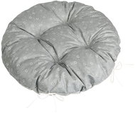 BELLATEX Adéla Seat cushion 62/227 round quilted d.40 cm sprouting flower grey - Chair Cushion