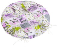 BELLATEX Adéla Seat cushion 62/243 round quilted d.40 cm patchwork lilac - Chair Cushion