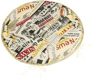 BELLATEX Adéla Seat 79/228 round smooth d.40 cm coloured newspaper - Chair Cushion