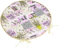 BELLATEX Adéla Seat cushion 79/243 round smooth 40 cm patchwork lilac - Chair Cushion