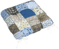 BELLATEX Adéla Sedák 41/240 prošívaný 40 × 40 cm patchwork modrý - Podsedák na židli