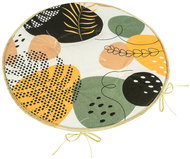 BELLATEX Adéla Seat 79/232 round smooth d.40 cm pebbles beige - Chair Cushion