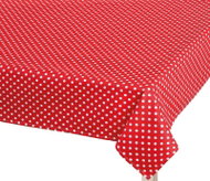 Bellatex Tablecloth ADÉLA 014 120 × 140 cm red polka dot - Tablecloth