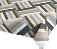 Bellatex Tablecloth ADÉLA 231 50 × 50 cm stripes grey, beige - Tablecloth