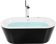 Volně stojící vířivá vana s LED světly 170 x 80 cm černá MARSELLA, 305558 - Vířivka