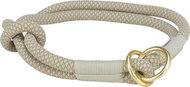 Trixie Soft Rope kulatý polostahovací obojek, šedý S: 35 cm/ 10 mm - Dog Collar