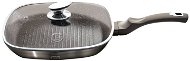 BerlingerHaus Grill pan with lid, 28cm, Carbon Metallic Line - Grid Pan