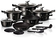 BerlingerHaus Royal Black Metallic Line BH-1664 Set of dishes 15pcs - Cookware Set
