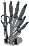 BerlingerHaus set of kitchen knives 8 pcs Granit Diamond Line Grey - Knife Set