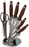BerlingerHaus set of kitchen knives 8 pcs Granit Diamond Line Brown - Knife Set