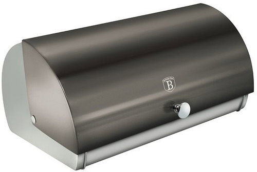 BerlingerHaus Bread Bin Metallic Carbon Passion Collection - Breadbox - Main image