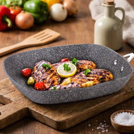 BerlingerHaus Grilling Pan 28cm Gray Stone Touch Line - Pan