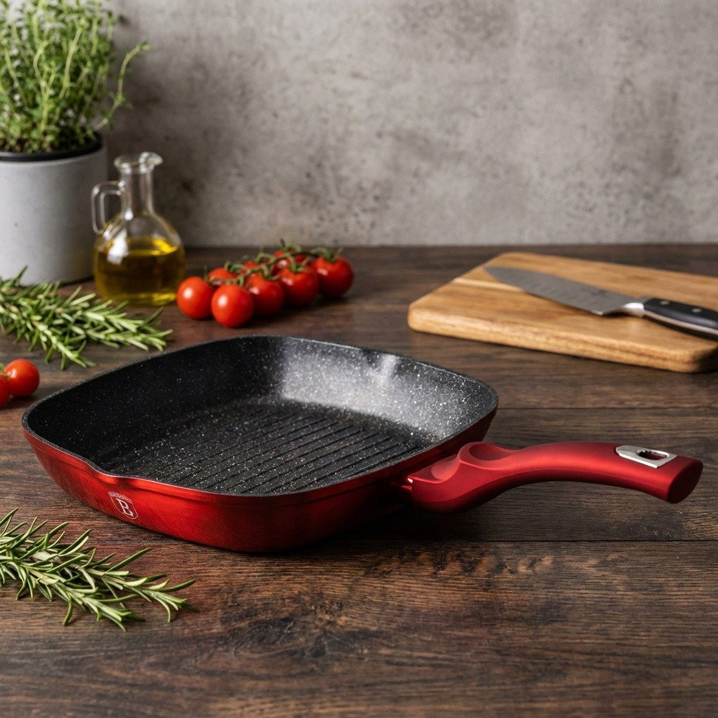BerlingerHaus Grillserpenyő 28cm Burgundy Metallic Line